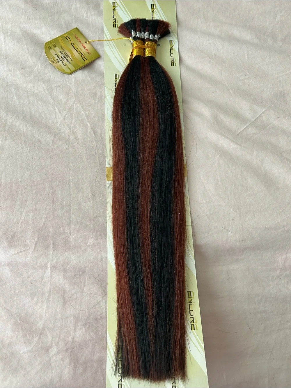 Encore 100% Human Hair Yaky Bulk 16 Inches Color FR1B/33